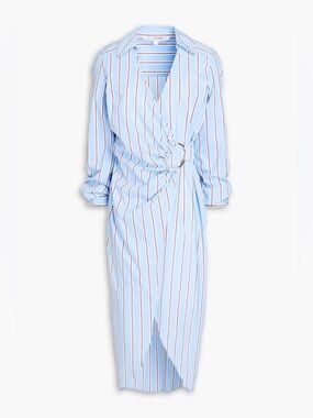 NWT Veronica Beard Afton wrap effect midi dress